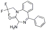 3-氨基-5-苯基-1-(2,2,2-三氟乙基)-1H-苯并[e][1,4]二氮杂革-2(3H)-酮结构式_177954-78-8结构式