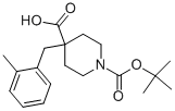 4-[(2-Methylphenyl)methyl]-1,4-piperidinedicarboxylic acid 1-(1,1-dimethylethyl) ester Structure,177990-35-1Structure