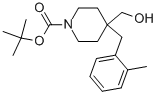 4-(Hydroxymethyl)-4-[(2-methylphenyl)methyl]-1-piperidinecarboxylic acid 1,1-dimethylethyl ester Structure,177990-54-4Structure