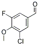 3-Chloro-5-fluoro-4-methoxybenzaldehyde Structure,177994-49-9Structure