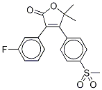 3-(3-氟苯基)-5,5-二甲基-4-[4-(甲基磺酰基)苯基]-2(5h)-呋喃酮结构式_178402-36-3结构式