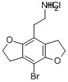 1-(8-Bromo-2,3,6,7-tetrahydrobenzodifuran-4-yl)-2-aminoethane hydrochloride Structure,178557-21-6Structure