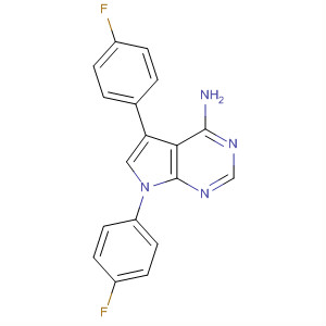 4-氨基-5,7-双(4-氟苯基)-7h-吡咯并[2,3-d]嘧啶结构式_178909-30-3结构式