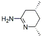 顺式-(9ci)-3,4,5,6-四氢-4,6-二甲基-2-吡啶胺结构式_179684-31-2结构式