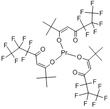 Tris(6,6,7,7,8,8,8-heptafluoro-2,2-dimethyl-3,5-octanedionato)praseodymium(III) Structure,17978-77-7Structure