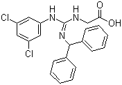 N-[[(3,5-dichlorophenyl)amino][(diphenylmethyl)amino]methylene]-glycine Structure,180045-74-3Structure