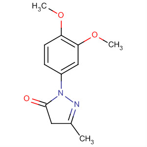 3-Methyl-1-(3,4-dimethoxylphenyl)-2-pyrazolin-5-one Structure,18048-62-9Structure