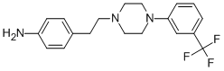 4-[2-[4-[3-(Trifluoromethyl)phenyl]-1-piperazinyl]ethyl]benzenamine Structure,1814-64-8Structure