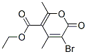 3-Bromo-5-carbethoxy-4,6-dimethyl-2-pyrone Structure,18152-79-9Structure