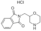 2-(Morpholin-2-ylmethyl)-2,3-dihydro-1h-isoindole -1,3-dione hydrochloride Structure,182067-74-9Structure