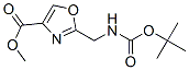 4-Oxazolecarboxylic acid, 2-[[[(1,1-dimethylethoxy)carbonyl]amino]methyl]-, methyl ester Structure,182120-89-4Structure