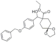 8-[(S)-hydroxy[4-benzyloxyphenyl]methyl]-1,4-dioxaspiro[4.5]decane-8-carboxylic acid ethyl ester Structure,182227-19-6Structure