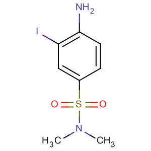 2-碘-4-(N,N-二甲基氨基磺酰基)苯胺结构式_18229-61-3结构式