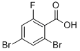 2,4-Dibromo-6-fluorobenzoic acid Structure,183065-69-2Structure