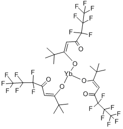 Tris(6,6,7,7,8,8,8-heptafluoro-2,2-dimethyl-3,5-octanedionato)ytterbium(III), 99% (metals basis) Structure,18323-96-1Structure