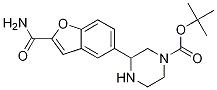 4-(2-氨基甲酰苯并呋喃-5-基)哌嗪-1-羧酸叔丁酯结构式_183288-44-0结构式