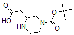 3-Carboxymethyl-piperazine-1-carboxylic acid tert-butyl ester Structure,183591-72-2Structure