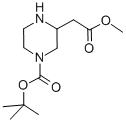 N-4-boc-2-piperazineacetic acid methyl ester Structure,183742-33-8Structure