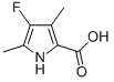 (9ci)-4-氟-3,5-二甲基-1H-吡咯-2-羧酸结构式_184646-96-6结构式