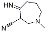 1H-azepine-3-carbonitrile, hexahydro-4-imino-1-methyl- Structure,1859-31-0Structure