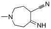 1H-azepine-4-carbonitrile, hexahydro-5-imino-1-methyl- Structure,1859-32-1Structure