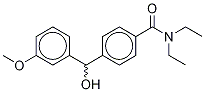 rac-4-(3’-Methoxy-alpha-hydroxybenzyl)-N,N-diethylbenzamide Structure,186094-06-4Structure