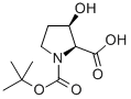 (2S,3r)-1-(tert-butoxycarbonyl)-3-hydroxypyrrolidine-2-carboxylicacid Structure,186132-96-7Structure