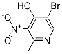 5-Bromo-2-methyl-3-nitro-4-pyridinol Structure,18615-84-4Structure