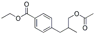 (9ci)-4-[3-(乙酰基氧基)-2-甲基丙基]-苯甲酸乙酯结构式_186344-90-1结构式