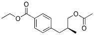 (s)-(9ci)-4-[3-(乙酰基氧基)-2-甲基丙基]-苯甲酸乙酯结构式_186344-99-0结构式