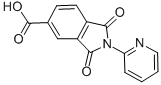 1,3-Dioxo-2-pyridin-2-ylisoindoline-5-carboxylic acid Structure,186384-46-3Structure