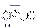 4-氨基-1-叔丁基-3-苄基吡唑并[3,4-d]嘧啶结构式_186895-85-2结构式