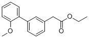 (2-Methoxy-biphenyl-3-yl)-acetic acid ethyl ester Structure,187270-16-2Structure