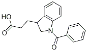 3-(1-Benzoylindolin-3-yl)propanoic acid Structure,18749-79-6Structure