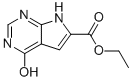 Ethyl 4-hydroxy-7H-pyrrolo[2,3-d]pyrimidine-6-carboxylate Structure,187724-99-8Structure