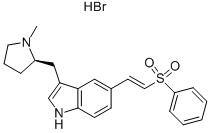 5-[2-(Phenylsulfonyl]vinyl]-3-[1-methylpyrrolidin-2(r)-ylmethyl]-1h-indole hydrogen bromide Structure,188113-69-1Structure