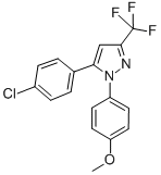 5-(4-Chlorophenyl)-1-(4-methoxyphenyl)-3-(trifluoromethyl)-1h-pyrazole Structure,188817-13-2Structure