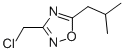 3-(Chloromethyl)-5-isobutyl-1,2,4-oxadiazole Structure,189130-85-6Structure