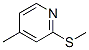 4-Methyl-2-(methylsulfanyl)pyridine
 Structure,19006-77-0Structure