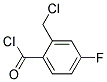 Benzoyl chloride, 2-(chloromethyl)-4-fluoro-(9ci)Structure,191934-71-1Structure Benzoyl chloride, 2-(chloromethyl)-4-fluoro-(9ci) Structure,191934-71-1Structure