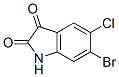 6-Bromo-5-chloro-1h-indole-2,3-dione Structure,192799-05-6Structure