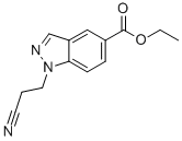 Ethyl 1-(2-cyanoethyl)-1h-indazole-5-carboxylate Structure,192944-86-8Structure