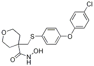 4-((4-(4-Chlorophenoxy)phenylthio)methyl)-n-hydroxytetrahydro-2h-pyran-4-carboxamide Structure,193021-88-4Structure