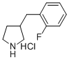 3-[(2-Fluorophenyl)methyl]pyrrolidine hydrochloride Structure,193220-15-4Structure