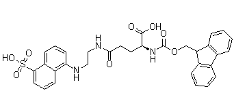 Fmoc-Glu(Edans)-OH结构式_193475-66-0结构式