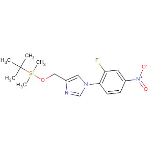 4-({[Tert-butyldimethylsilyl]oxy}methyl)-1-(2-fluoro-4-nitrophenyl)-1h-imidazole Structure,196299-00-0Structure