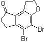 4,5-Dibromo-1,2,6,7-tetrahydro-8h-indeno[5,4-b]furan-8-one Structure,196597-77-0Structure