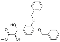 (2R,3r)-3-(3,4-双苄氧基苯基)-2,3-二羟基丙酸甲酯结构式_197244-11-4结构式