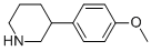 3-(4-Methoxyphenyl)piperidine Structure,19725-26-9Structure