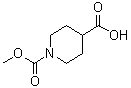 1-(Methoxycarbonyl)piperidine-4-carboxylic acid Structure,197585-42-5Structure